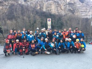 nazionali di rafting al completo a Valstagna