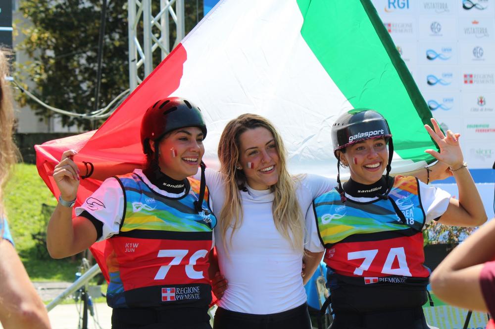 Gara a squadr K1Wjunior Italia bronzo Marta Bertoncelli